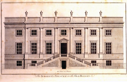 The surgeon's theatre in the Old Bailey ca. 1700s