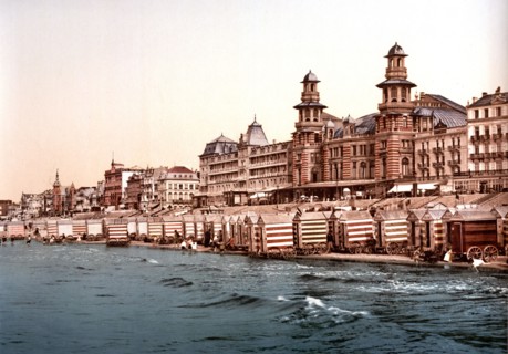 The seashore and Kursaal, (i.e., Cursaal), Blankenberghe, Belgium ca. 1890-1900