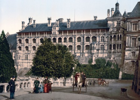 The Castle, wing of Francis I, the facade, Blois, France ca. 1890-1900