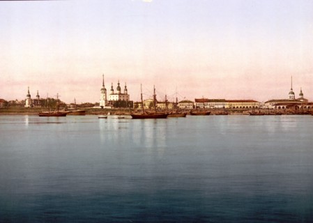 General view, Archangel, Kola Peninsula, Russia ca. 1890-1900