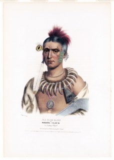 Ma-Has-Kah or White Cloud, an Ioway chief print ca. 1837