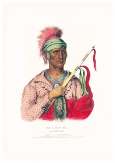 19th Century Native American prints - Ne-O-Mon-Ne, an Ioway chief ca. 1838