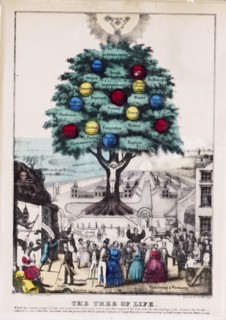 The tree of life religious print ca. 1845-1846