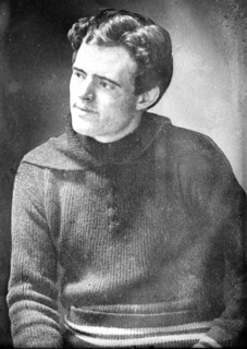 Jack London, sitting