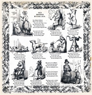 Old Mother Hubbard [nursery rhyme] print ca. 1830-1870