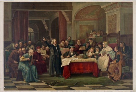 Christopher Columbus at the royal court of Spain ca. 1884