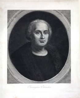 Christopher Columbus, bust portrait ca. 1892