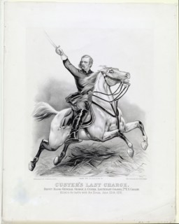 Custer's last charge: Brevet Major-General George A. Custer, Lieutenant-Colonel 7th U.S. Cavalry ca. 1876