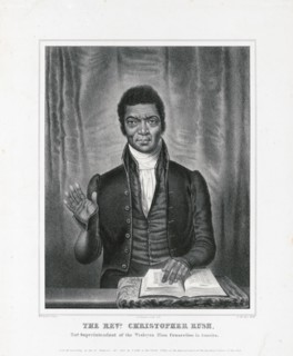 The Reverend Christopher Rush, 2nd. superintendant of the Wesleyan Zion Connection in America ca. 1840