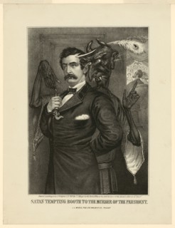 Satan tempting Booth to the murder of the President ca. 1865