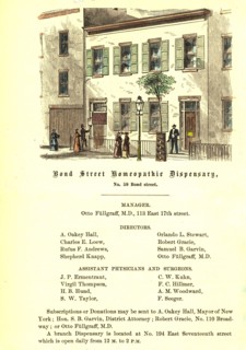 Bond Street Homeopathic Dispensary ca. 1868