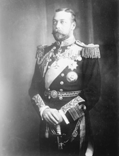 Prince of Wales, standing, three-quarters, in uniform 1908