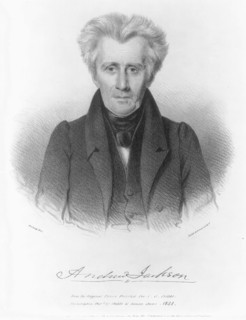 Andrew Jackson portrait from the original picture painted for C.G. Childs ca. 1833 lithograph