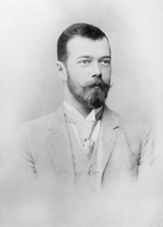 Nicholas II of Russia (1868-1918) at age 25 on 20 April 1894 on his official engagement, 7 months before his father died