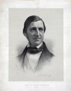 Ralph Waldo Emerson print ca. 1859