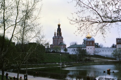 Russian Orthodox Church in a major city in Russia in late 1970s (1978)
