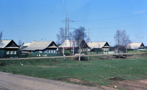 Homes in the Russia countryside in the late 1970s USSR (1978)