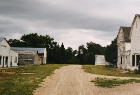 Building in the historic town of Jay Em Wyoming ca. 2001