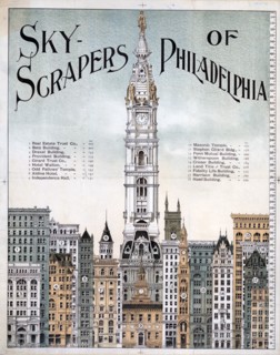 Sky-scrapers of Philadelphia Print ca. 1898