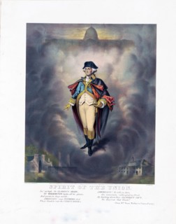 Spirit of the union - patriotic print ca. 1860