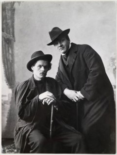 Maxim Gorky with F. I. Chaliapin