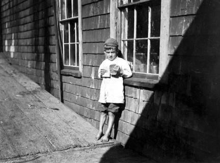 5 year old Preston, a young cartoner, Eastport Maine
