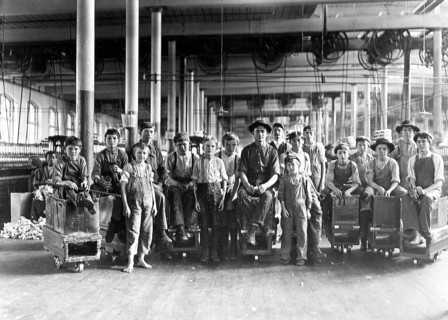 A few of the doffers and sweepers in the Mollahan Mills. Newberry, S.C., December 1908