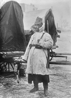 German soldier in winter uniform during World War I ca. 1914-1915