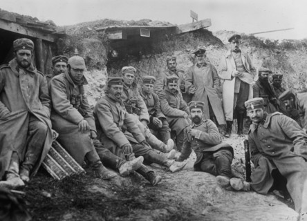 German soldiers at Berry-Au-Bac, France during World War I ca. September 1914