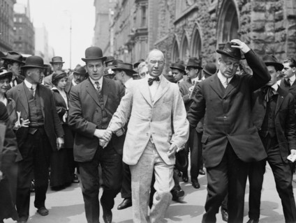 Arrest of minister and socialist Bouck White, who was detained for disrupting a service at Calvary Baptist Church, the church where John D. Rockefeller worshiped ca. 1914