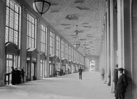 Main Corridor - Pennsylvania Terminal Post Office (General Post Office Building), now called the James A. Farley Building, located at 421 Eighth Avenue, New York City ca. 1914-1915