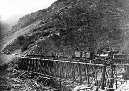 Devil's Gate Bridge, Weber County, Utah 1869.