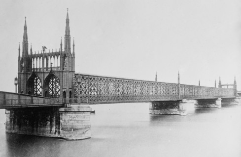 Rhine Bridge between Strasbourg, France and Kehl, Germany ca. 1910-1915