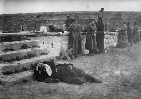 Phoning News of Battle of Aivas Baba ca. 1910-1925