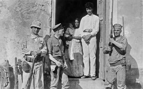 Vera Cruz -- house of sick woman guarded by our sailors ca. 1914