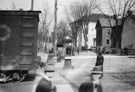 Flooded streets in Cincinnati - 1913