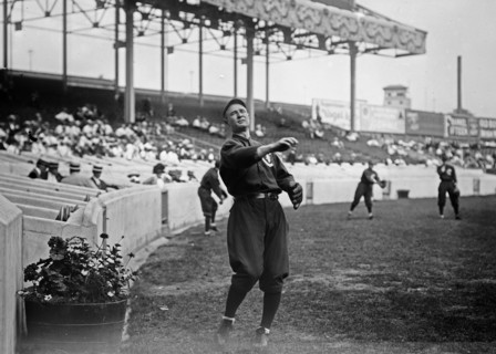 Frank Chance, Chicago NL, at Polo Grounds, NY ca. 1912