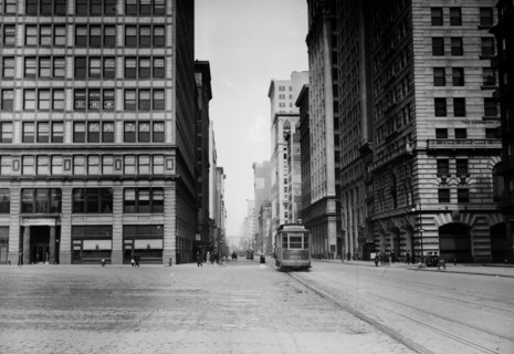 Street Car on 4th Ave. in New York City looking north ca. 1910-1915