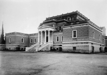 Old Parliament House which served the Greek Parliament from 1875 to 1935, located at 11 Stadiou Street, Athens, Greece ca. 1912