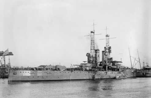 U.S.S. Utah in dock ca. 1910-1915