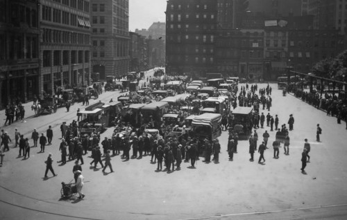 Orphans prepraring to go to Coney Island for a day of fun ca. 1910-1915