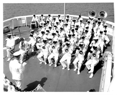 Admiral Chester R. Bender, Change of Command Ceremony June 1, 1970 aboard the USCGC Gallatin at the US Navy Yard.