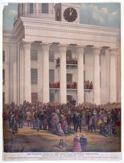 The starting point of the great war between the states (printed ca. 1878)