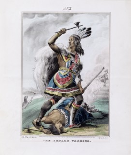 The Indian warrior illustration ca. 1845
