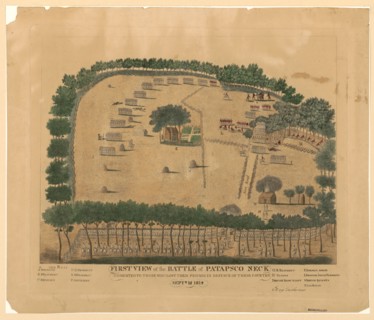 First view of the battle of Patapsco Neck dedicated to those who lost their friends in defence of their country, Septr. 12, 1814