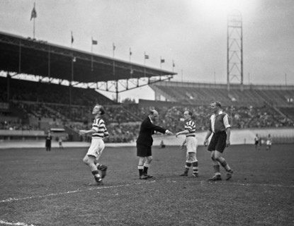 September 27, 1947 Soccer Match - Blauw Wit against Feijenoord 1-5 game score