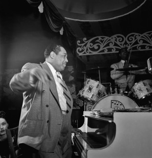 Portrait of Duke Ellington and Sonny Greer, Aquarium, New York, N.Y., ca. Nov. 1946