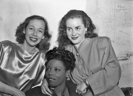 Portrait of Imogene Coca, Mary Lou Williams, and Ann Hathaway, between 1938 and 1948