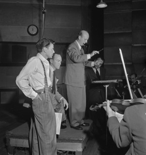 Portrait of Frank Sinatra and Axel Stordahl, Liederkrantz Hall, New York, N.Y., ca. 1947