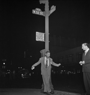 Portrait of Dizzy Gillespie, 52nd Street, New York, N.Y., between 1946 and 1948